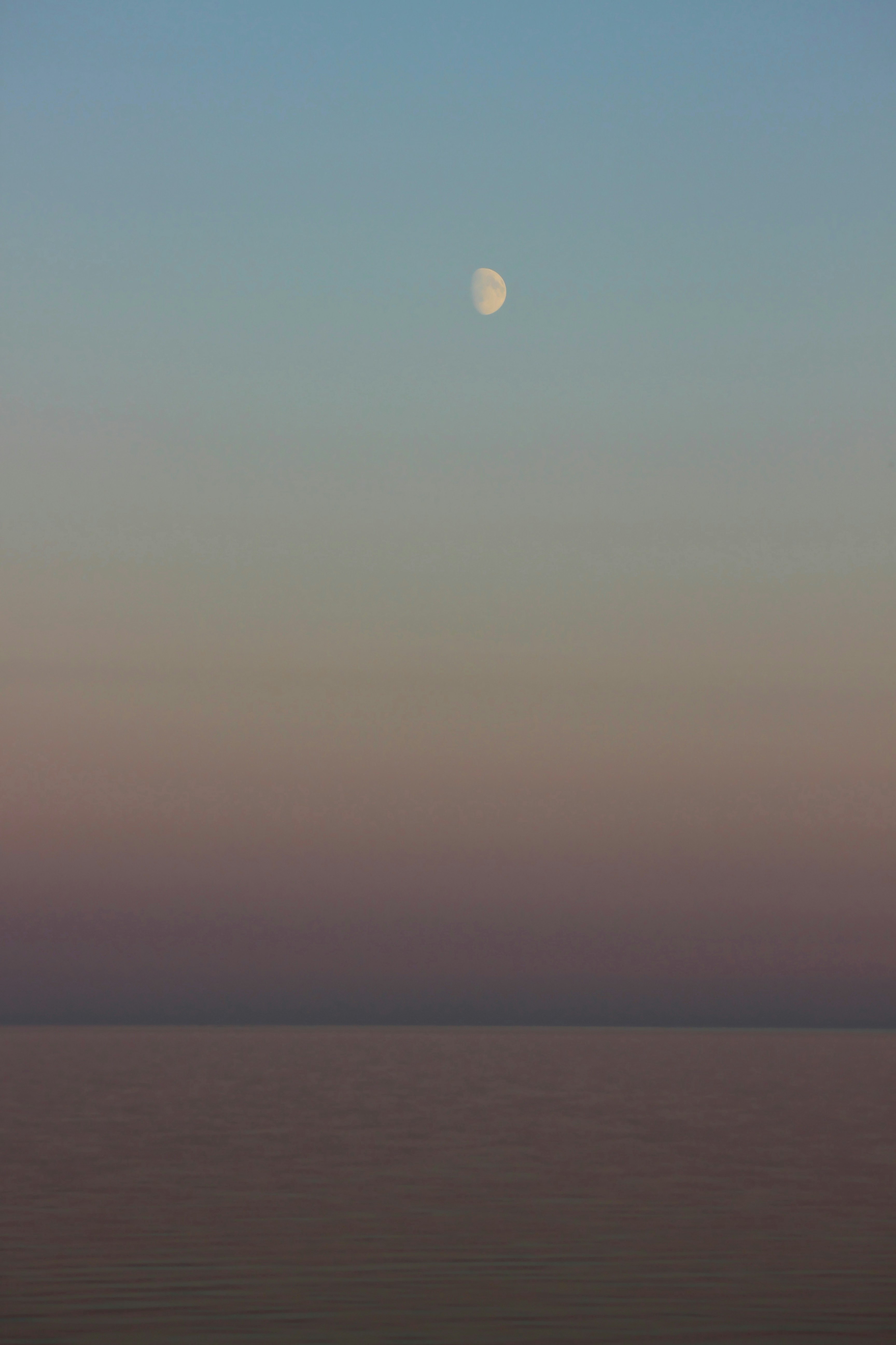 full moon over the sea